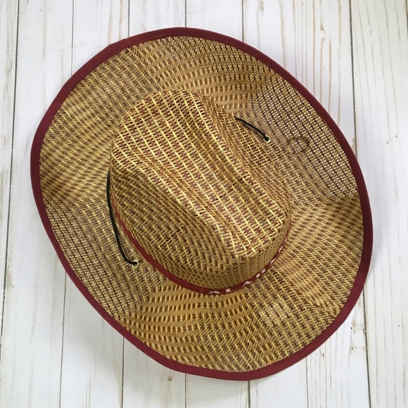 New University of Alabama Paper Straw Cowboy Cowgirl Hat ~ Bama  Roll Tide Hat main image 12